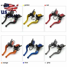 US Stock Hydraulic Brake Clutch Master Cylinder Levers For 7/8" 50-400CC Pair