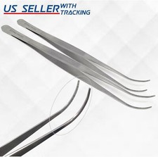 Extra Large Surgical Tweezers Precision Serrated Tips Scientific Lab Forceps