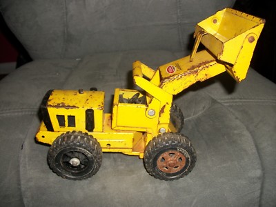 2 jouets Tonka vintage, Mini chargeur frontal, 1970, VTY en métal moulé sous pression - France