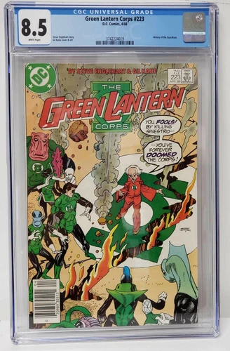 Green Lantern Corps Issue# 223 DC Comics 1988 CGC Graded 8.5 Comic Book