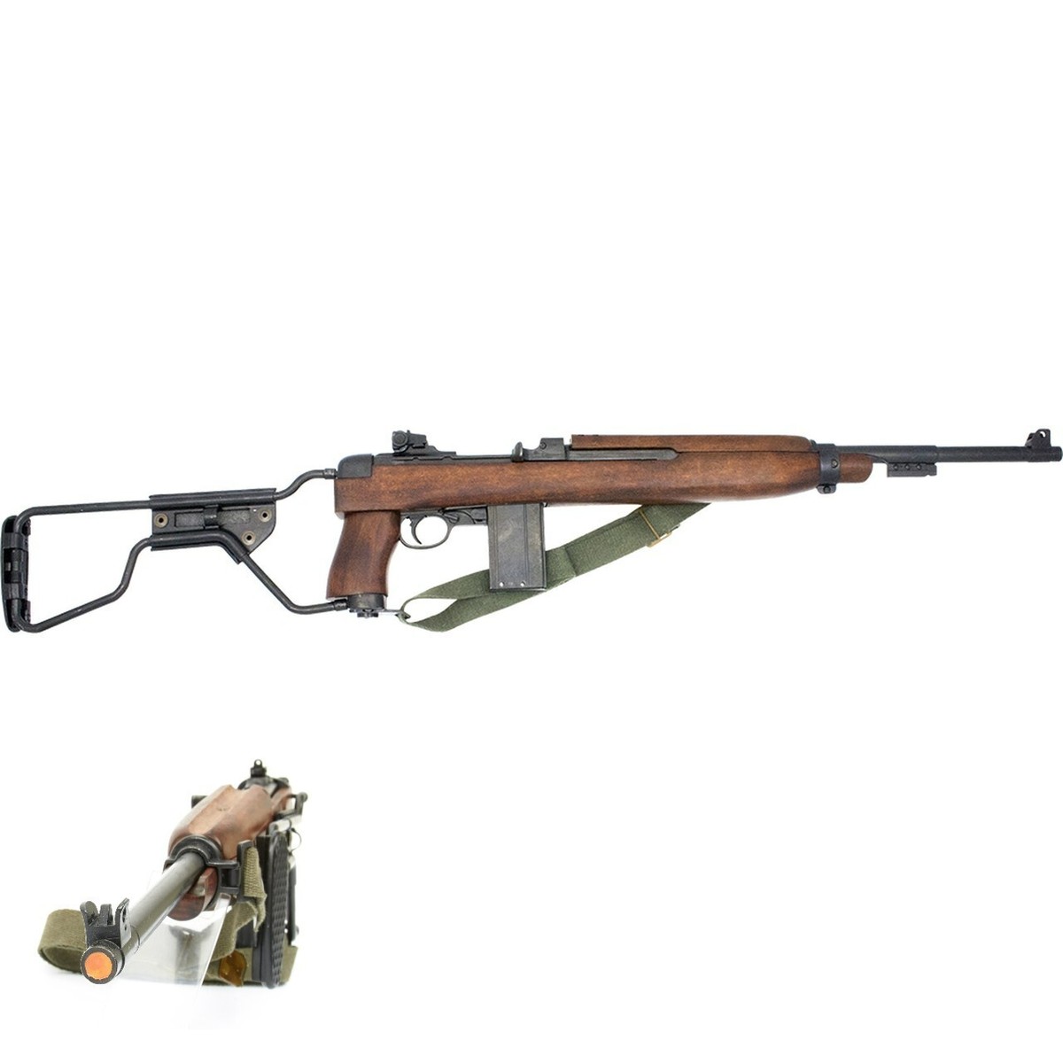 Denix M1A1 WWII 1944 Non-Firing Replica Rifle w. Folding