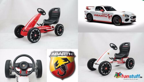 ICONIC LICENSED FIAT ABARTH KIDS , RIDE-ON CAR, PEDAL GO CART KART 3-8 YEARS - Picture 1 of 15