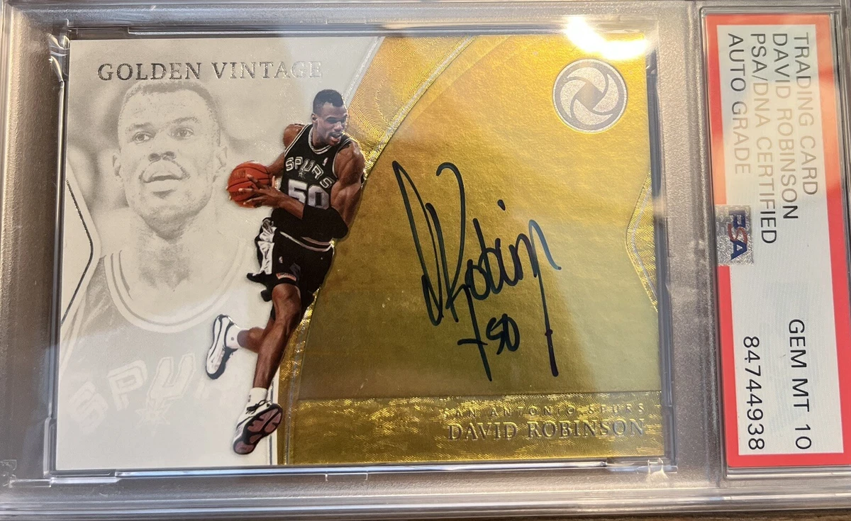 David Robinson Basketball Autographed Grade 10 Sports Trading 