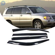 Window Visor For Toyota Highlander 2001-2007 4Pcs Smoke Vent Guard Deflector