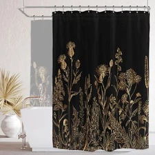 Riyidecor Clawfoot Tub Extra Wide Shower Curtain for Bathroom Decor 180Wx70H ...