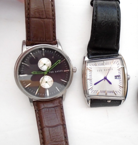 LOT OF 2 TED BAKER TE1012 WATCH & TED BAKER TE1003 WATCH UNTESTED PARTS/REPAIR