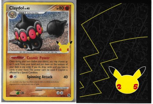 Pokémon 25th Celebrations Claydol Holo Card w/ Celebrations Card Sleeve - Picture 1 of 2
