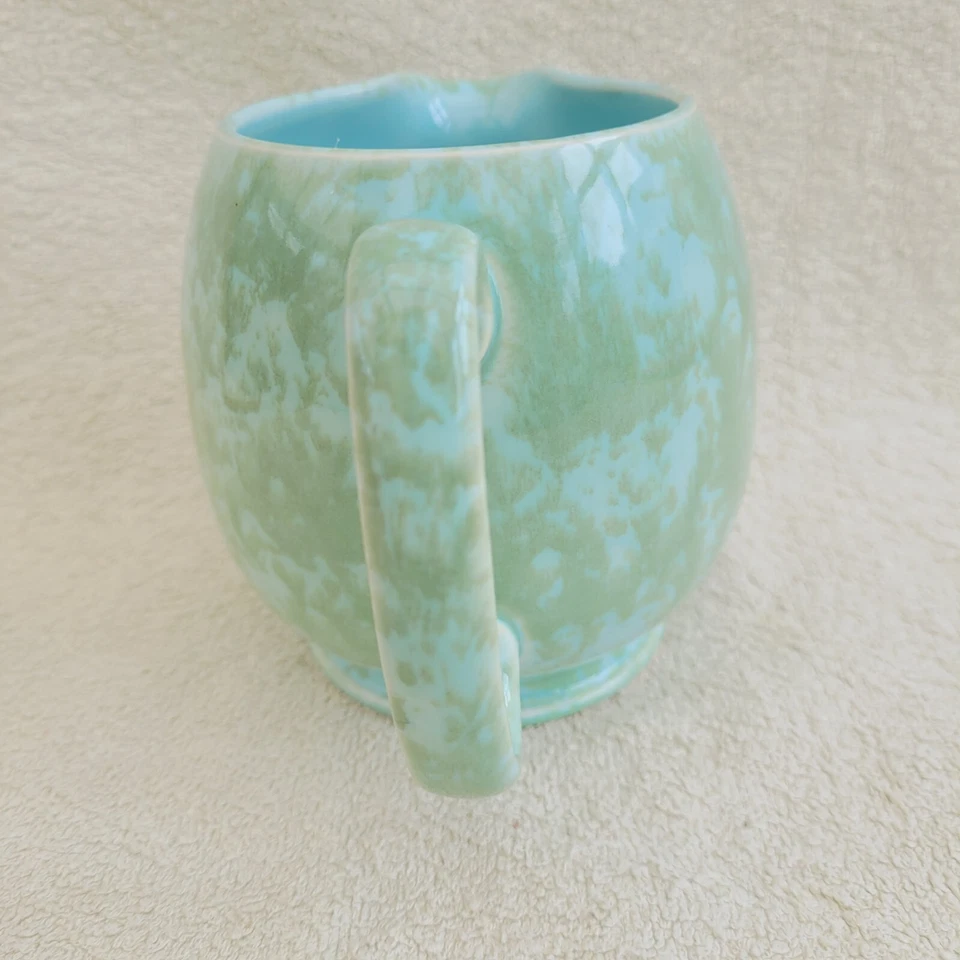 Vintage James Sadler Green mottled Patterned large Jug 10 x 7cm - image 2 of 4