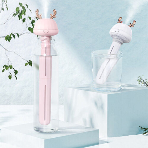 Portable Silent Detachable Air Humidifier Refresher Cartoon Bottle Mist Maker - Picture 1 of 16