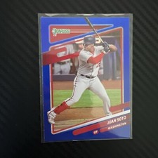 🔥JUAN SOTO 🔥2021 Panini Baseball SP Variation Blue Foil Holo #195🔥