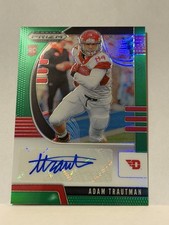 Adam Trautman 2020 Panini Prizm Green Auto 202