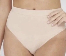 Assets by Spanx Shaping Thong Seamless Women’s Sz Medium Soft Nude NWT