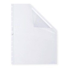 Elba Manageme 74431 Document Sleeves A4 Polypropylene, 0.08 mm with Vario Zipp,