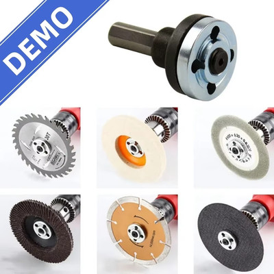 1Set 10mm Drill to Angle Grinder Adapter Rod Conversion Kit with Wrench - NEW