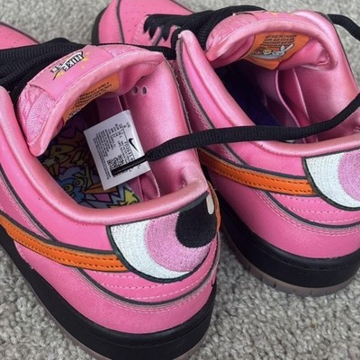 M256) Nike SB Dunk Low Pro Blossom Pink Powerpuff Girls Men s Size 6 Women's 7.5