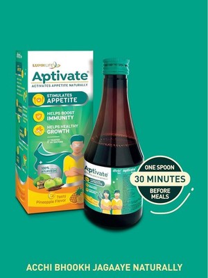 Aptivate Syrup 100% Ayurvedic Appetite Stimulant for Children - 175 ml-FREE SHIP