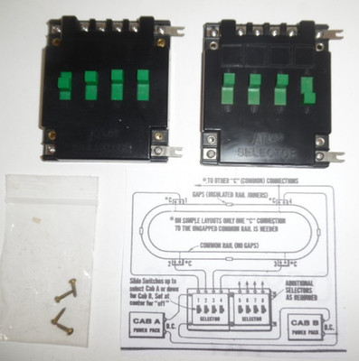 2 pcs, ATLAS #215 SELECTOR, HO & N Scale Model Train Electrical Controls, TESTED