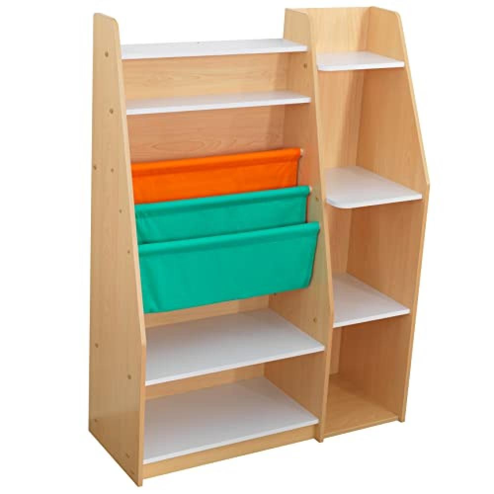(TG. per Bambini) KidKraft Scaffale Portaoggetti Libreria in Legno per Bambini,