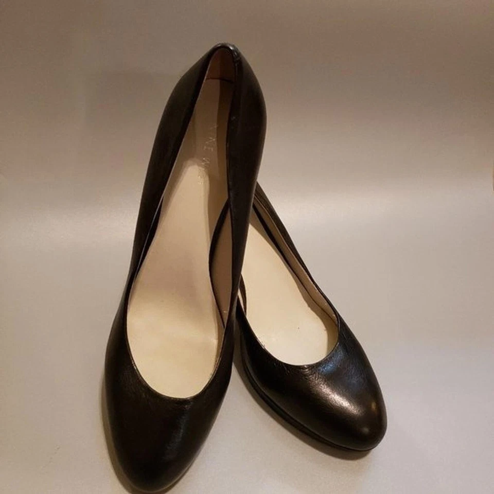 Nuevo Nine West Tacones Clásicos Cuero Negro 9.5 (Bin 2) Foto 2 de 4