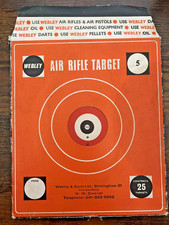 VINTAGE WEBLEY AIR RIFLE TARGETS No. 5