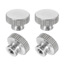 uxcell Knurled Thumb Nuts, 4Pcs M3 x D11mm x H7mm Stainless x x 