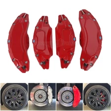 4Pcs Brake Caliper Covers Front Rear For Tesla Model Y 19/20in Red Car Callipers