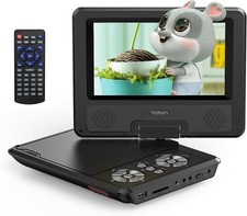 9,5" Tragbarer DVD-Player für Kinder im Auto mit 7,5" HD-Schwenkbildschirm