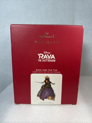 2021 Hallmark Ornament Disney Raya and The Last Dragon Raya and Tuk Tuk NIB