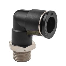 RapidAir 50400 3/8" Male NPT Elbow Push Lock Fitting Rapid Air Line Tubing