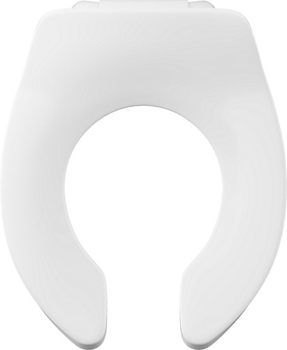PROFLO PFTSBB1000 White Elongated Open Front Toilet Seat Less Cover