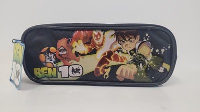 Stationery Pencil Case Bag - Ben 10 Ten BLACK Zip Pouch Storage