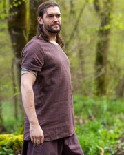 Mytholon Basic Tunika Baumwolle Braun 3XL Larp Mittelalter #25253