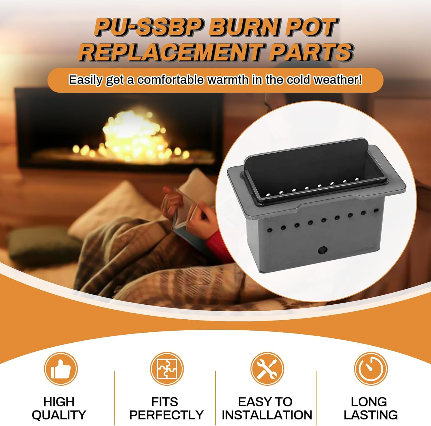 Englander Pellet Stove VP00421 Firepot Replacement Burn Pot Parts