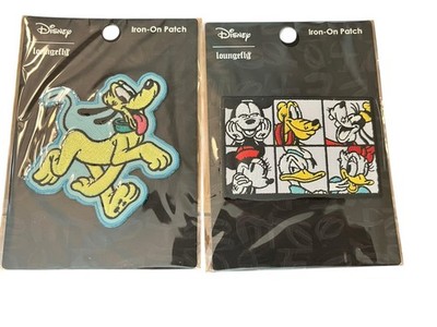 Disney Loungefly Pluto And Mickey & Friends Sensational 6 Iron on Patches Lot 2
