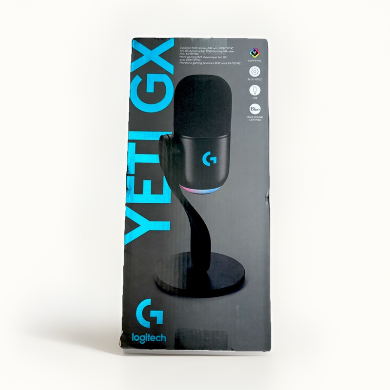 Logitech Yeti GX USB Freestanding Gaming Microphone Black with Blue VO!CE