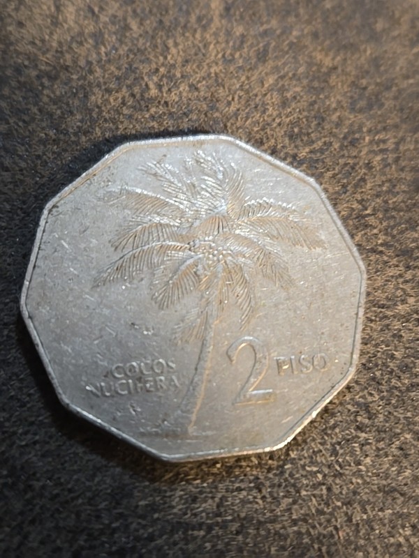 1986 Philippines 2 Piso Coconut Palm Tree - Andre Bonifacio - Lot J