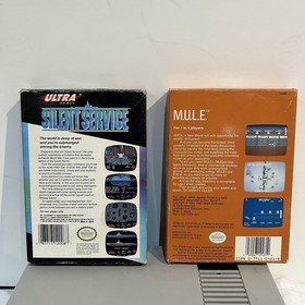 Nintendo NES Console NES-001 Bundle-MULE Cib Silent Service Cib Contra No box Re