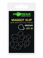 KORDA Carp Fishing Maggot klips clips medium QTY 10 