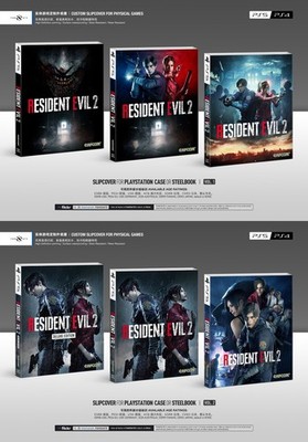 PS5 PS4 / STEELBOOK｜RESIDENT EVIL 2 REMAKE｜Custom Slipcover / Sleeve｜6 Styles