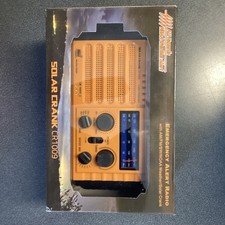 All Hazards NOAA Weather Alert Solar Crank CR1009 Emergency Radio Orange