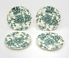 Lot of 4 Vtg Johnson Bros English Chippendale Green Bread Dessert Plate 6-3/8