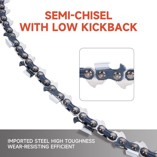 2 Pack 20 inch Chainsaw Chains .050 Gauge .325 Pitch 78 Drive Links for Husqv... - Picture 3 of 7