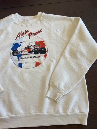 80s Vtg Alain Prost Marlboro Jerzees Russell Formula 1 Racing Sweatshirt XL Z62 - Picture 5 of 17
