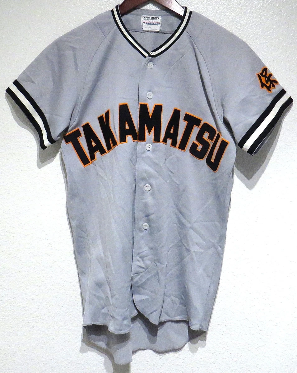 Maillot De Baseball Vintage Descente Three Hawks Japan - Bleu Taille L (coupe S/M)