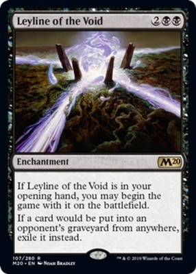 MTG Leyline of the Void - Foil, Core Set 2020, Lightly Played, English