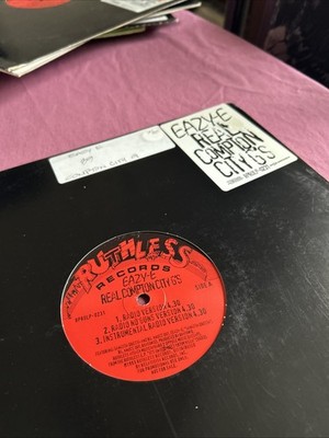 EAZY-E Real Compton City Gs RUTHLESS RECORDS out-of-print RARE First Press  93