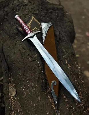 EH KNIVES Handmade Sting Sword Lord Of Rings Replica Elven Medieval Dagger with Scabbard