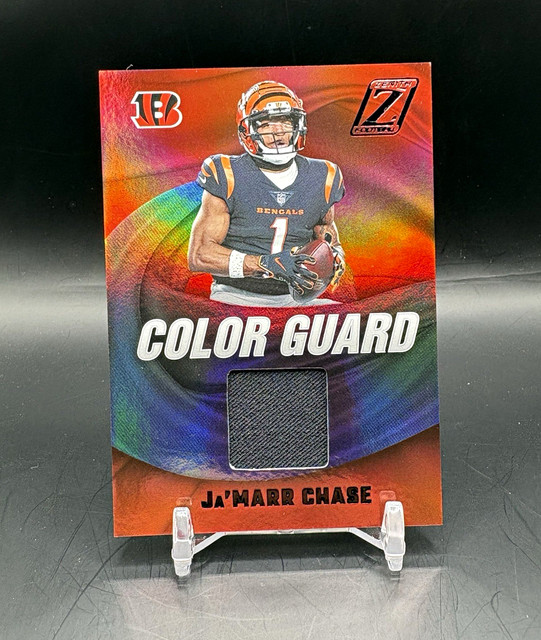 Panini 2022 Zenith Ja'Marr Chase Hologoil Color Guard Patch #CG-16