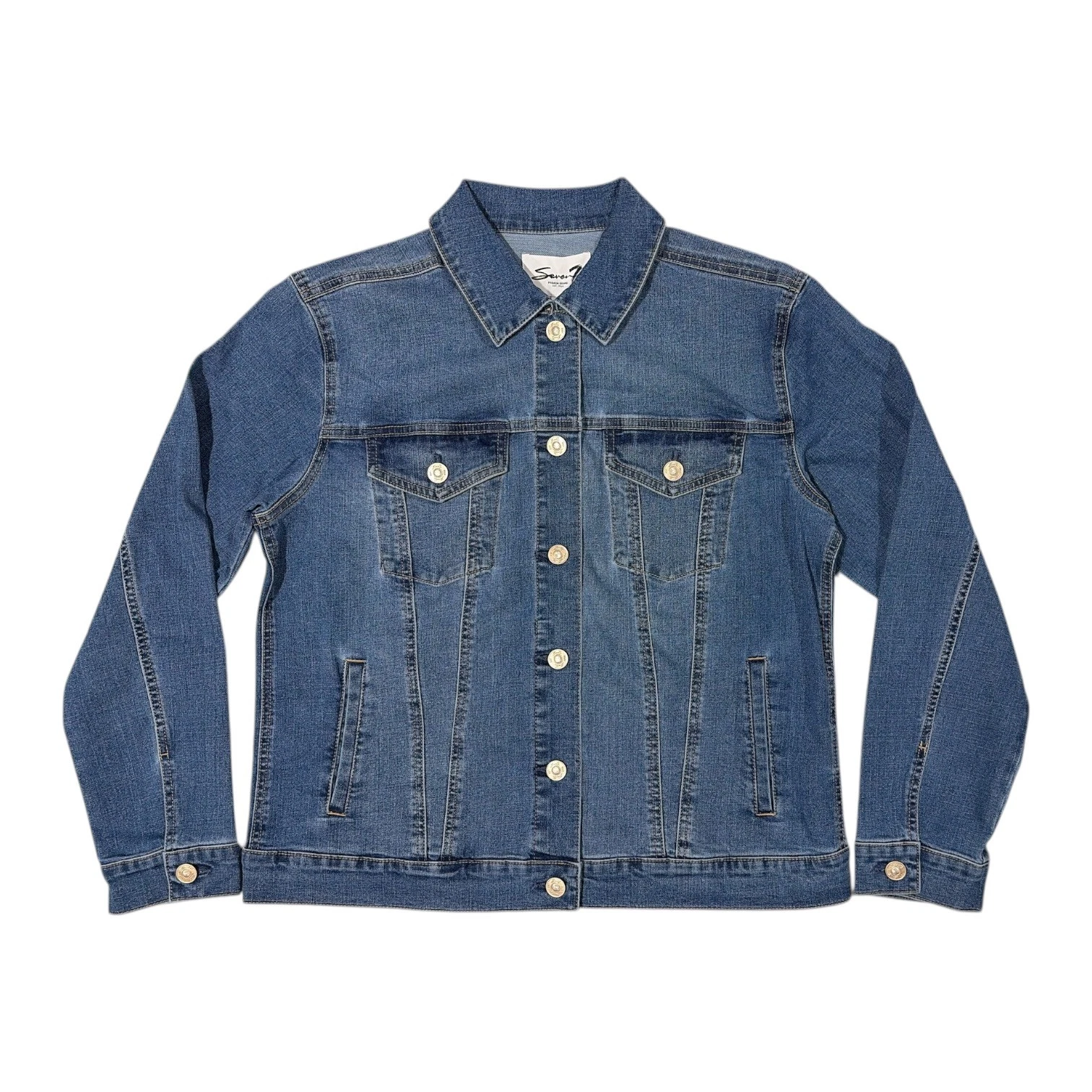 Seven7 Women's Midweight Relaxed Fit Denim Trucker Jacket
Opens in a new window or tab