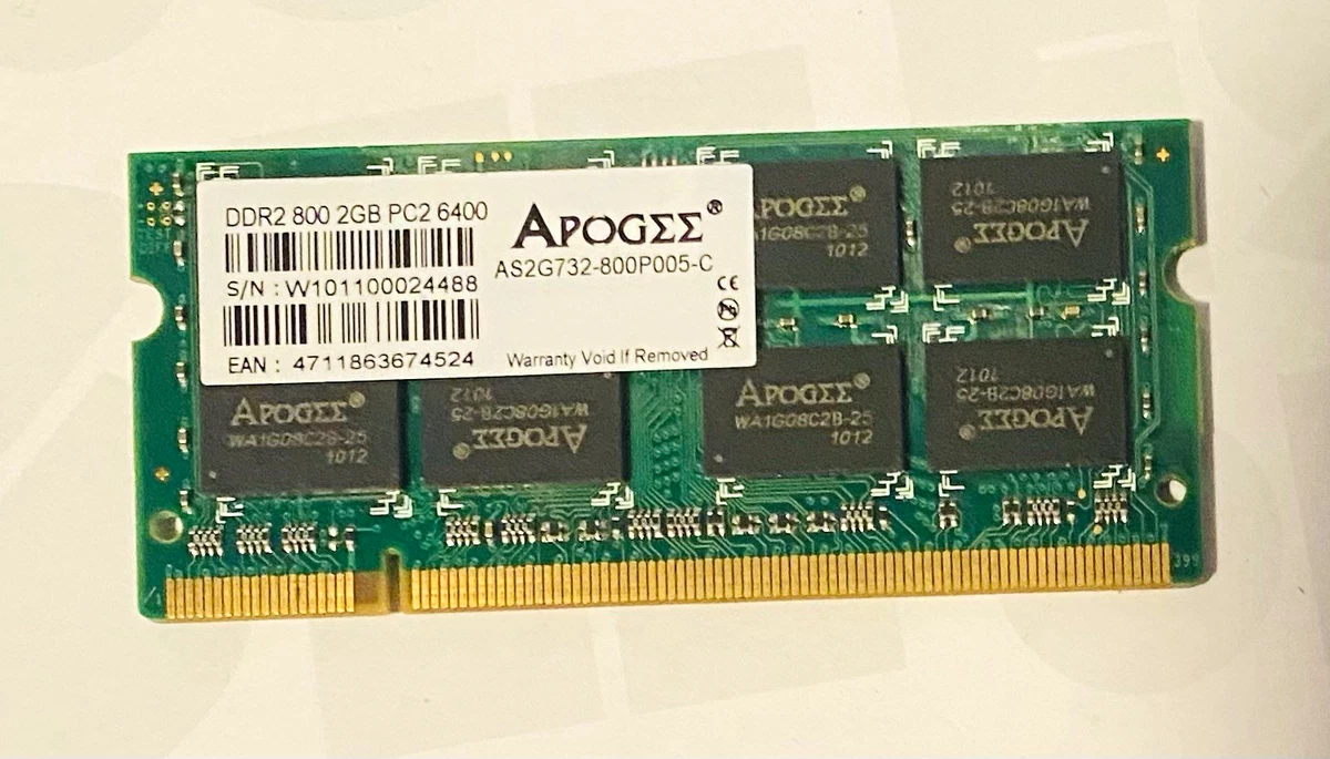 SO-DIMM PC2-6400 DDR2-800 Computer SDRAM for sale | eBay
